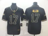 Men's Buffalo Bills #17 Josh Allen Black 2019 Golden Edition Limited Jersey