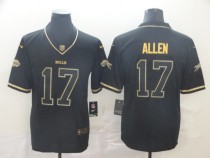 Men's Buffalo Bills #17 Josh Allen Black 2019 Golden Edition Limited Jersey