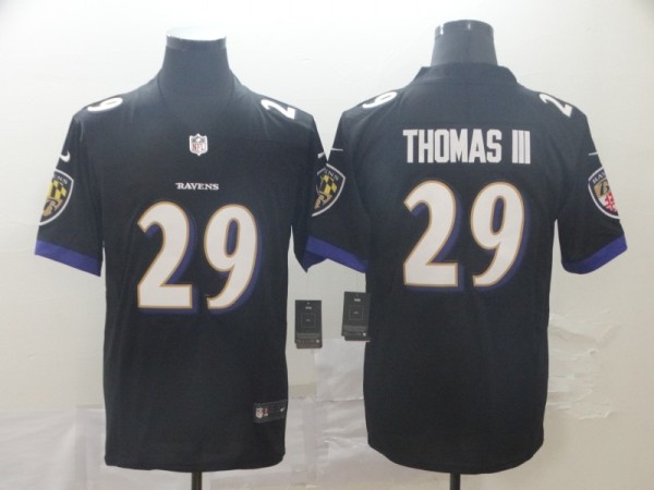 NFL Baltimore Ravens #29 Humphrey Black Vapor Limited Jersey