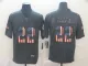 Men's Carolina Panthers #22 Christian McCaffrey Grey 2019 Salute To Service USA Flag Limited Jersey
