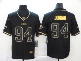 Men's New Orleans Saints #94 Jordan Black 2019 Golden Edition Limited Jersey