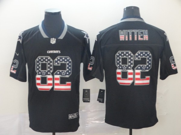 Men's Dallas Cowboys #82 Jason Witten USA Flag Limited Jersey