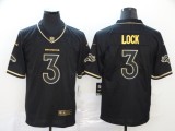 Men's Denver Broncos #3 Drew Lock Black 2019 Golden Edition Limited Jersey