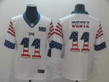 Men's Philadelphia Eagles #11 Carson Wentz White 2019 USA Flag Fashion Limited Jersey