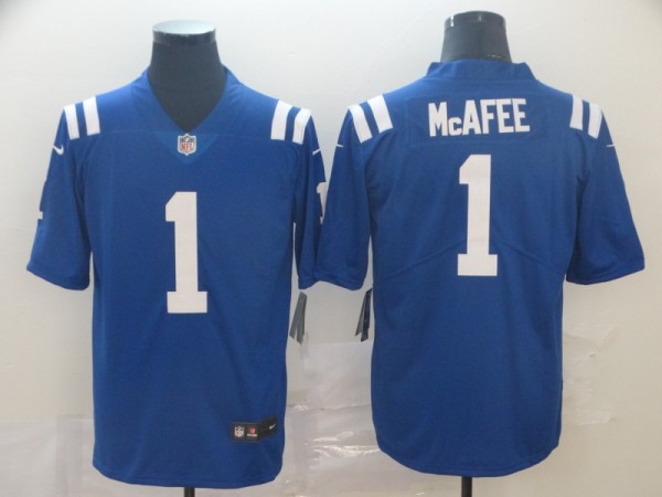 NFL Indianapolis Colts #1 McAFEE Blue Vapor Limited Jersey