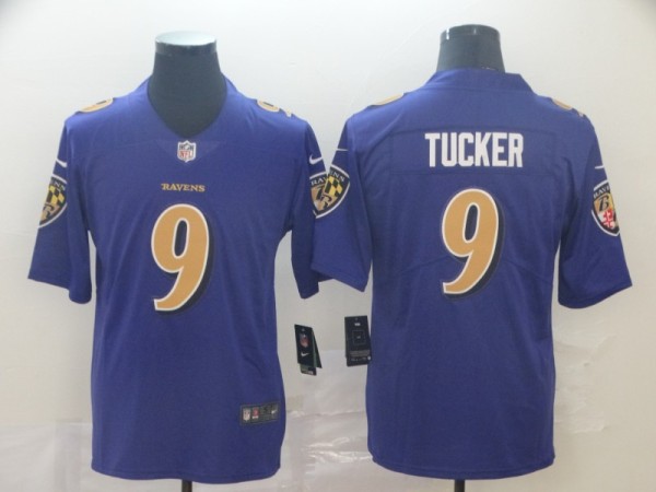 NFL Baltimore Ravens #9 Tucker Purple Color Rush Limited Jersey