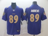 Men's Baltimore Ravens #89 Mark Andrews Purple Color Rush Limited Jersey