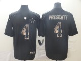 Men's Dallas Cowboys #4 Dak Prescott 2019 Black Statue Of Liberty Limited Jersey