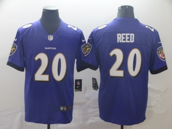 Men's Baltimore Ravens #20 Ed Reed Purple Vapor Untouchable NFL Jersey