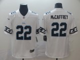 Men's Carolina Panthers #22 Christian McCaffrey White 2019 Team Logo Cool Edition Limited Jersey