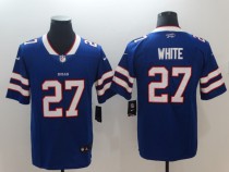 Men's Nike Buffalo Bills #27 White Royal Blue Team Color Vapor Untouchable Limited Jersey