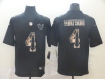 Men's Houston Texans #4 Deshaun Watson 2019 Black Statue Of Liberty Limited Jersey