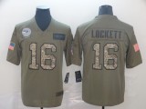 Men's Seattle Seahawks #16 Tyler Lockett 2019 Olive/Camo Salute To Service Limited Jersey