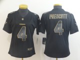 Women Nike Cowboys #4 Dak Prescott Black Gold Vapor Untouchable Limited Jersey