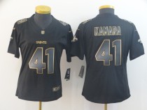 Women's New Orleans Saints #41 Alvin Kamara 2019 Black Gold Edition Limited Jersey