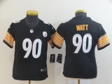 Youth New Nike Pittsburgh Steelers #90 Watt Black Vapor Untouchable Limited Jersey