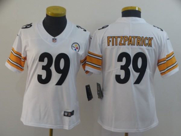 Women Nike Steelers #39 Minkah Fitzpatrick White Vapor Untouchable Limited Jersey