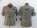 Women Nike San Francisco 49ers #97 Nick Bosa 2019 Olive Salute To Service Limited Jersey