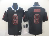Nike 2018 New York Giants #8 Jones Lights Out Black Color Rush Limited Jersey