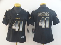 Women's New Orleans Saints #41 Alvin Kamara Black 2019 Smoke Fashion Limited Jersey