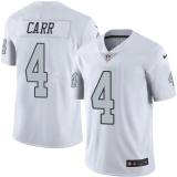 Youth Nike Oakland Raiders #4 Derek Carr White Color Rush Limited Jersey