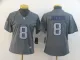 Women's Baltimore Ravens #8 Lamar Jackson 2019 Gray Fashion Static Limited Jersey