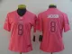 Women Nike Baltimore Ravens #8 Jackson Pink Vapor Untouchable Limited Jersey