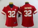 Women Kansas City Chiefs #32 Tyrann Mathieu White Vapor Untouchable Limited Jersey