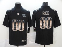 Men's San Francisco 49ers #80 Jerry Rice 2019 Black Statue Of Liberty Limited Jersey