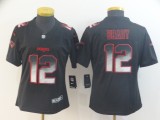 Women's New England Patriots #12 Tom Brady Black 2019 Smoke Fashion Limited Jersey