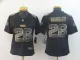 Women's New York Giants #26 Saquon Barkley 2019 Black Gold Edition Limited Jersey