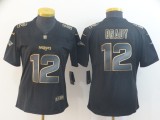 Women's New England Patriots #12 Tom Brady 2019 Black Gold Edition Limited Jersey