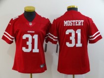 Women 49ers #31 Raheem Mostert Red Vapor Untouchable Limited Jersey