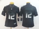 Women's Green Bay Packers #12 Aaron Rodgers Black 2019 Smoke Fashion Limited Jersey