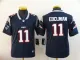 Youth New England Patriots #11 Julian Edelman Blue Vapor Untouchable Limited Jersey