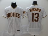 MLB San Diego Padres #13 Manny Machado White Flex Base Stitched  Jersey