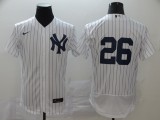 MLB New York Yankees #26 DJ LeMahieu White Flex Base Stitched Jersey