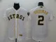 MLB Houston Astros #2 Bregman 2020 White Golden Flex Base Stitched Jersey