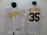 Los Angeles Dodgers #35 Cody Bellinger 2020 White Golden Flex Base Stitched Jersey