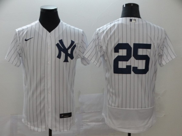 MLB New York Yankees #24 Gleyber Torres White Flex Base Stitched Jersey