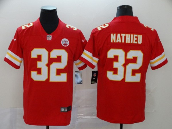 Men's Kansas City Chiefs #32 Tyrann Mathieu Red Vapor Untouchable Limited Jersey