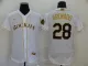 MLB Colorado Rockies #28 Arenado 2020 White Golden Flex Base Stitched Jersey