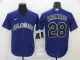 MLB Colorado Rockies #28 Arenado Purple  Nike Game Jersey