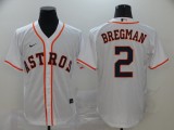 MLB Houston Astros #2 Bregman White Game Nike Jersey