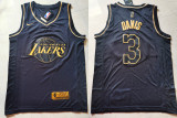 Nike NBA Los Angeles Lakers #3 Anthony Davis Black 2019 Golden Edition Stitched Jersey 