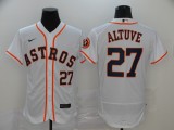 MLB Houston Astros #27 Altuve White Flex Base Elite Jersey