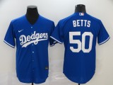 MLB Los Angeles Dodgers #50 Betts Blue Game Nike Jersey