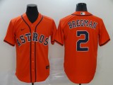 MLB Houston Astros #2 Bregman Orange Game Nike Jersey