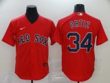 MLB Boston Red Sox #34 Ortiz Red Game Nike Jersey