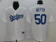 MLB Los Angeles Dodgers #50 Betts White Game Nike Jersey
